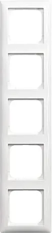 Busch-Jaeger 1725-914 Cadre de finition, Busch-balance Si, cadre 5 places, blanc alpin (2CKA001725A1562)