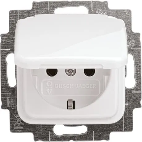 Busch-Jaeger insert prise Reflex SI, Reflex SI Linear blanc pur (RAL 9010), blanc alpin 20 EUK-214 1 pièce