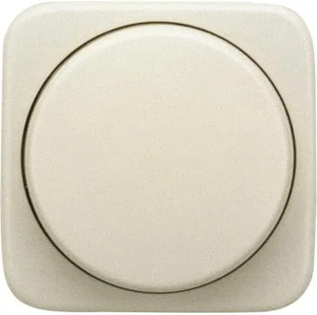 Plaque de finition Busch Jaeger Duro 2000 SI avec bouton rotatif et voyant lumineux blanc