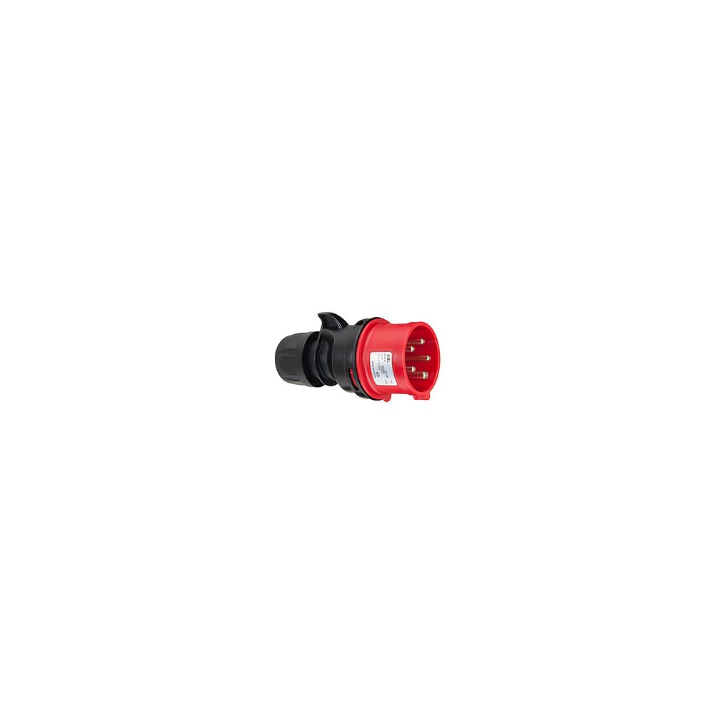 Fiche CEE 3 pôles 16A 230V, IP44, plastique, bleu/gris
