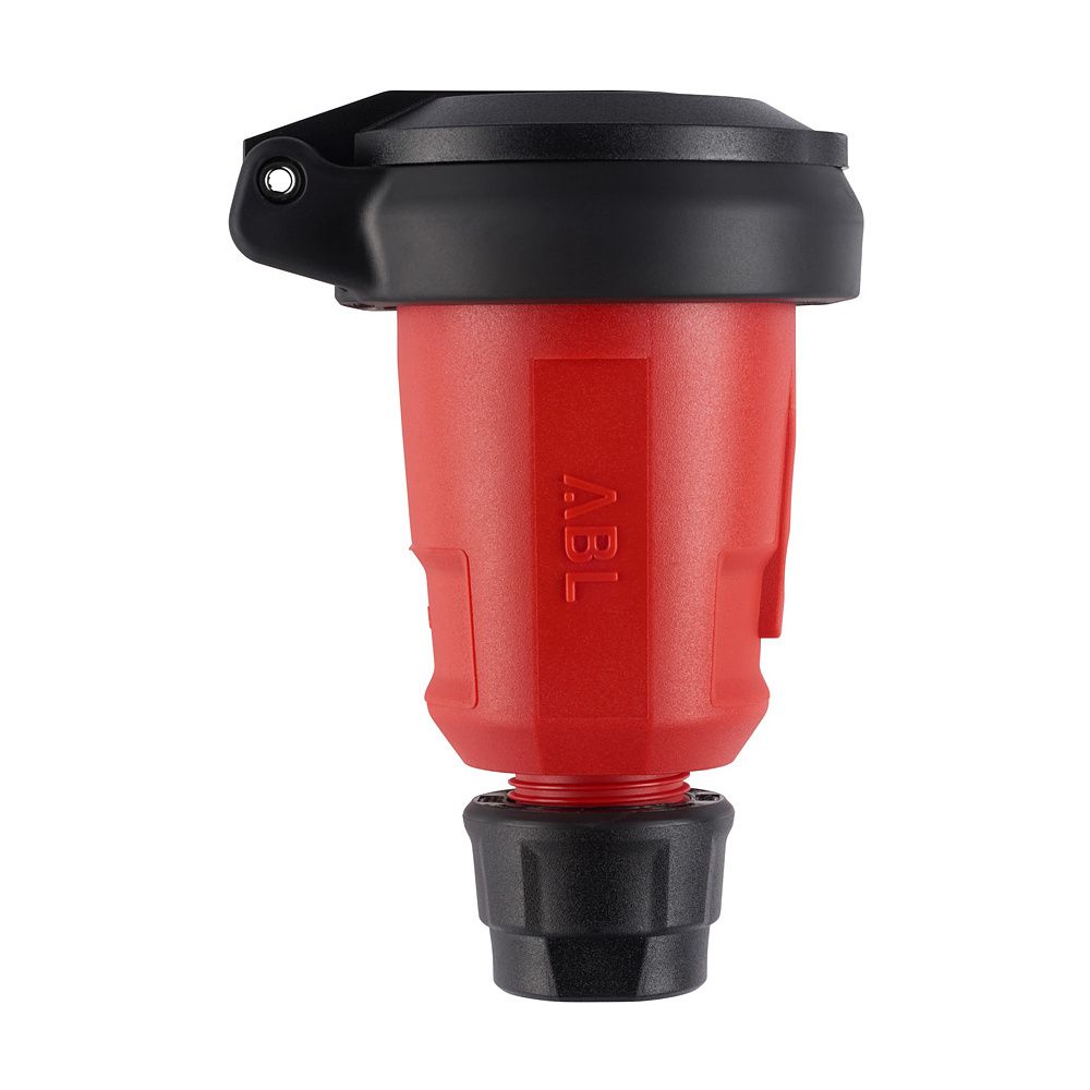 ABL Prise de courant avec contact de protection Hightech 1580, 250V 16A IP54, Elamid, rouge