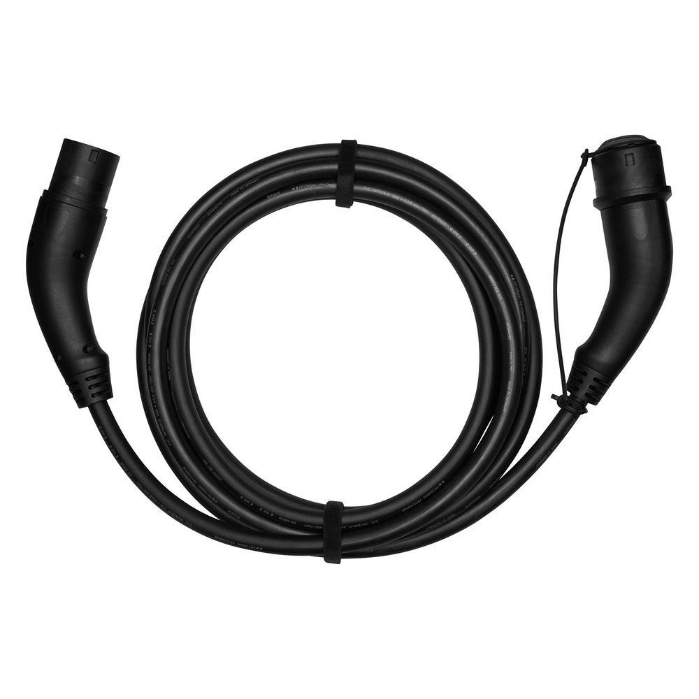 Câble de recharge ABL Type 2/Type 2 CC3250, triphasé 32 A 22 kW 5 m, droit, contacts argentés
