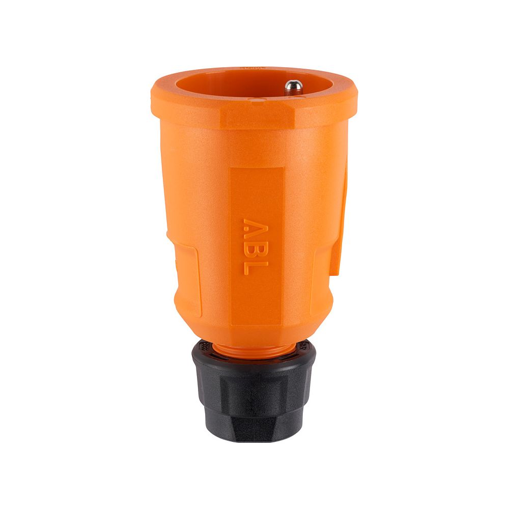 Raccord femelle à contact de protection ABL Hightech 1580, 16A 250V IP20, plastique, orange