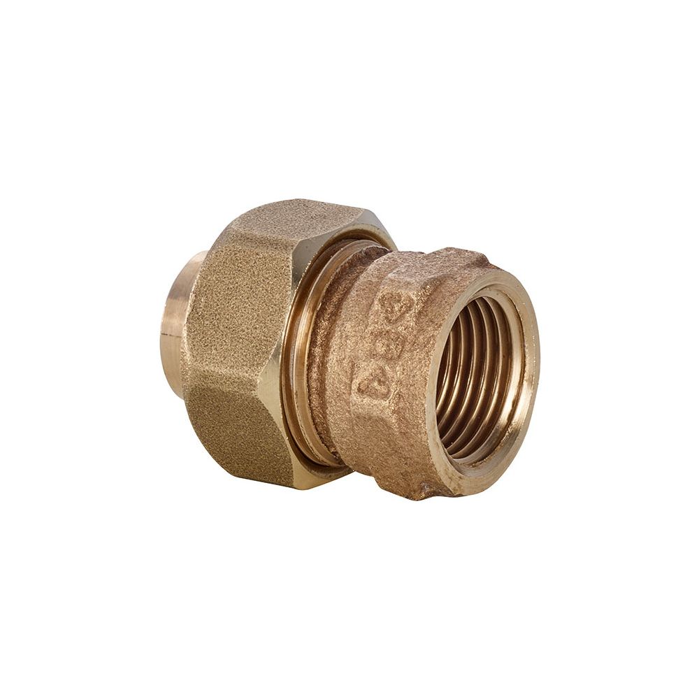 IBP Conex Bänninger Raccord à vis pour tube étanche à joint plat Série 4000, Modèle 4330G, 12 mm x Rp 3/8", Laiton rouge