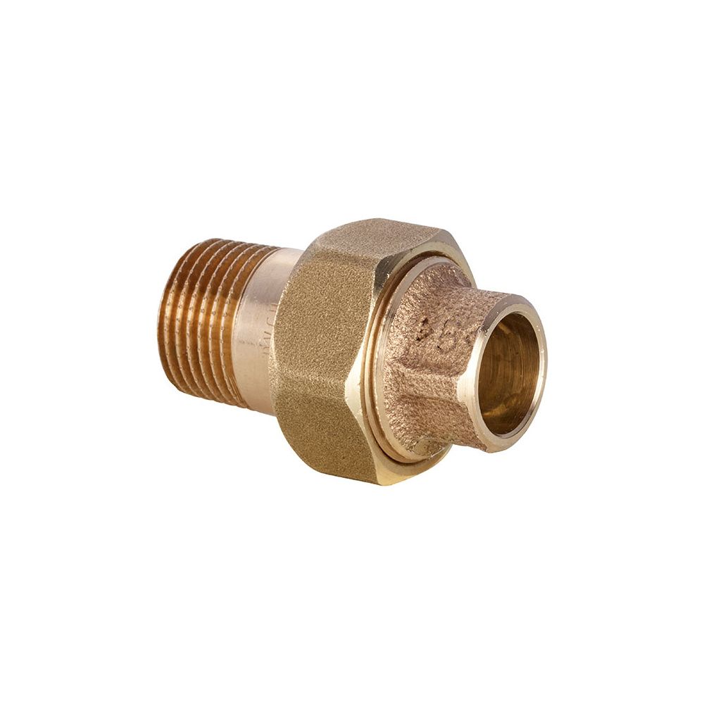 Raccord conique IBP Conex Bänninger série 4000, modèle 4341G, 22 mm x R 3/4", laiton rouge