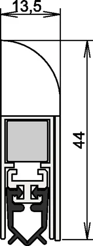 Joint de porte Athmer Wind-Ex 1-311 1-côté.L.1110mm HLT - 1-311-1110