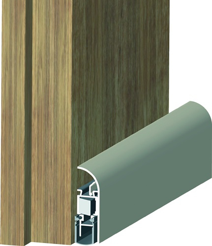 ATHMER Joint de porte acoustique Schall-Ex Applic A 1 côté, L. 1055 mm, aluminium argenté HLT - 1-658-1055