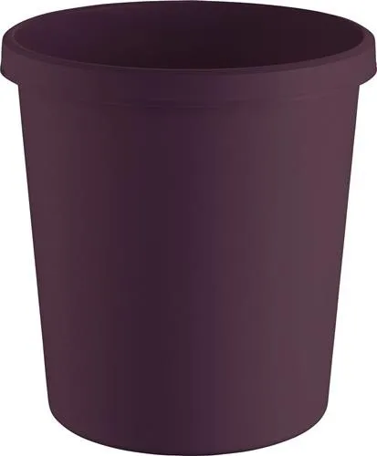 Corbeille à papier helit 18,0 l bordeaux