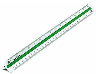 Rumold 150KE/1/30 Architecte 1 règle à équerre triangulaire plastique blanc 30 cm
