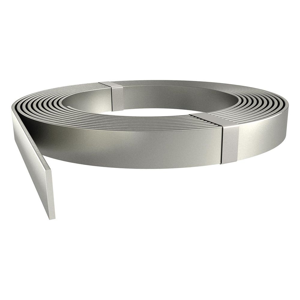 Conducteur plat OBO Bettermann 5052 V4A, 30 x 3,5 mm, acier inoxydable V4A