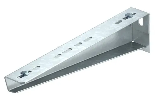 OBO Bettermann Bras de support mural et sur poteau MWAM 12 31, 75x310x38 mm, acier, zingué