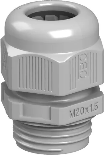 OBO Bettermann Presse-étoupe V-TEC VM20, M20x1,5, IP68, polyamide, gris clair RAL 7035