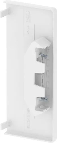 Raccord terminal OBO Bettermann GK-E70170RW, 73x175 mm, PVC, blanc pur RAL 9010