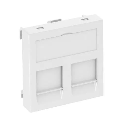 OBO Bettermann 6119208 Couvercle pour support de connectique (L x H x P) 45 x 45 x 9 mm 1 pc. Blanc