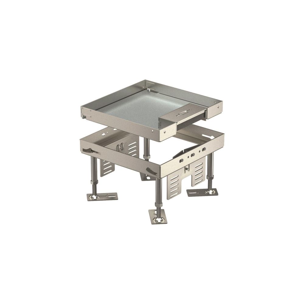 Cassette carrée RKSN2 4 VS 20 en acier inoxydable OBO Bettermann - 105-150 mm