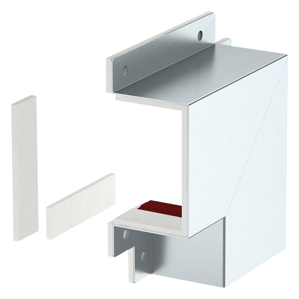 Équerre plate OBO Bettermann BSKM-FW 0711, 70x110 mm, 90°, acier zingué à chaud