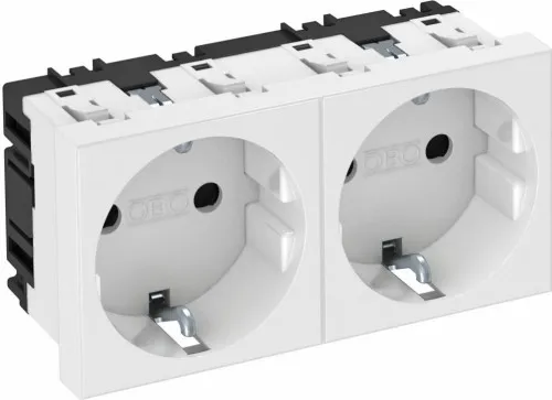 OBO Bettermann Prise 0°, 2-fach STD-D0 RW2