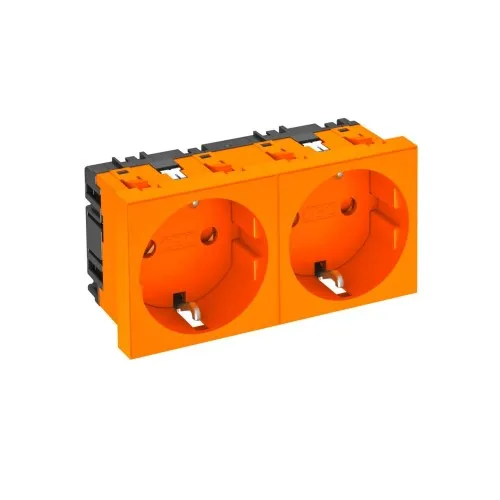 Prise de courant OBO Bettermann 0°, 2 postes STD-D0 ROR2