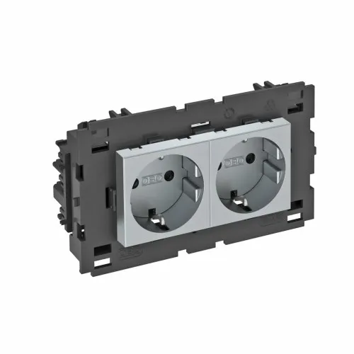 OBO Bettermann Prise 0°, 2-fach STD-D0C8 AL2