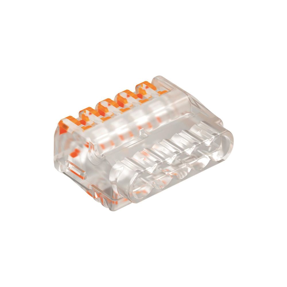 OBO Bettermann Borne de connexion enfichable 61 525 FL, 5 bornes, 0,2-2,5 mm², 450V, 24A