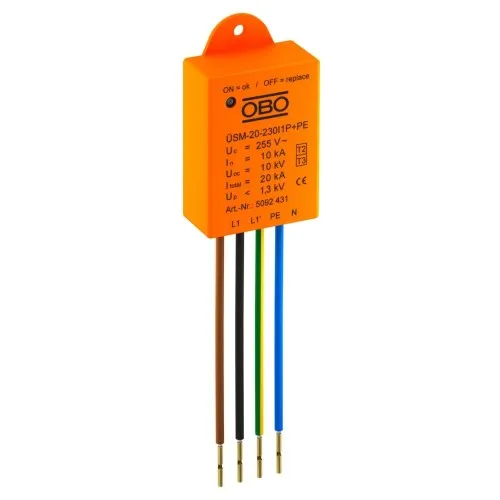 Module de protection contre les surtensions OBO Bettermann ÜSM-20-230I1P+PE