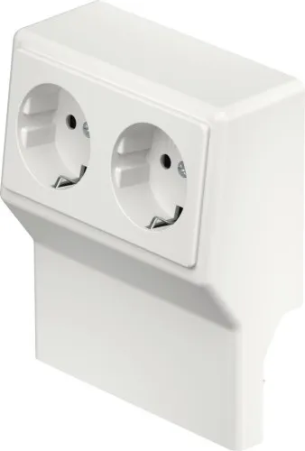 Support d'appareils OBO Bettermann SL2GT5070rws, 2 prises, blanc pur (6132245)