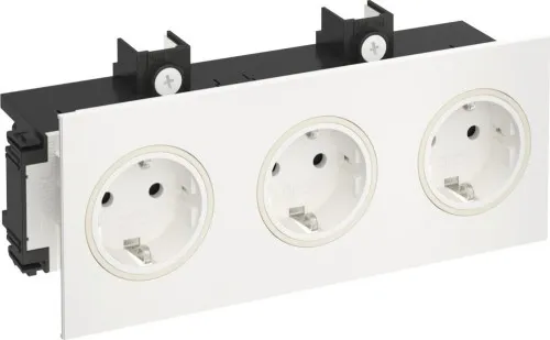 Rehau prise de courant 3 places BRK 3STD rws