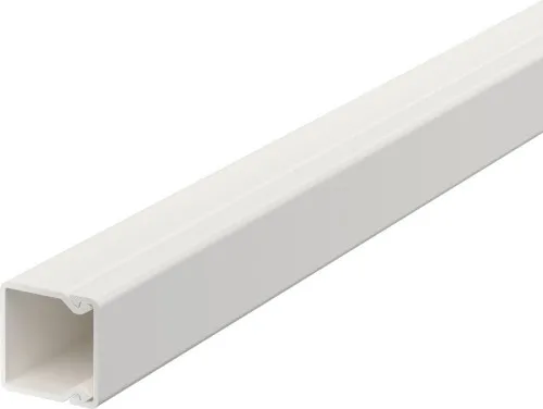 OBO Bettermann Goulotte murale et plafond WDK 20020RW, 17,5×17,5×2000 mm, PVC, blanc (RAL 9010)