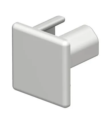 OBO Bettermann Fin de ligne WDK HE15015RW, 15x15mm, PVC, blanc pur