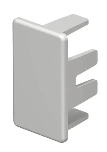 OBO Bettermann Fin de profilé WDK HE20035RW, 20x35mm, Plastique, Blanc pur