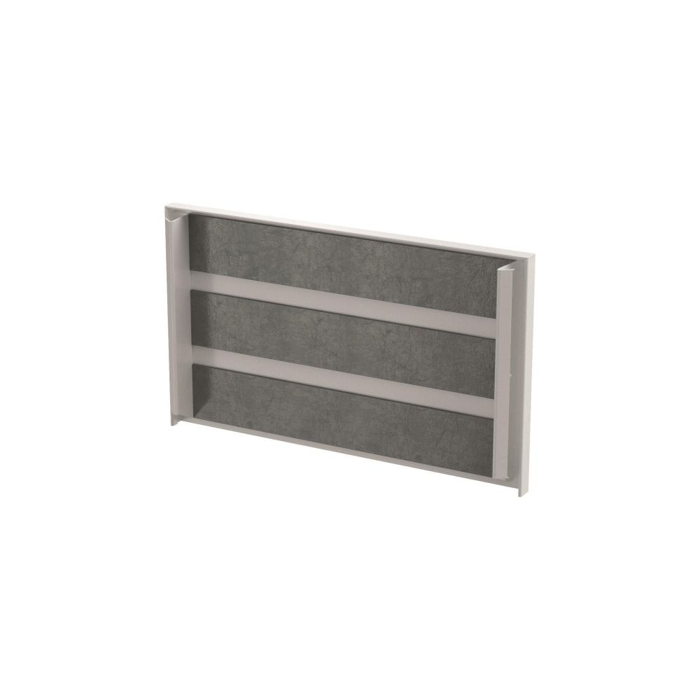 OBO Bettermann Pièce d'extrémité PYROLINE Rapid PLM EP 1220 RW, 205x20x121mm, acier, blanc