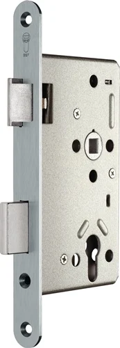 Serrure antipanique à encastrer SSF série 20 APD fonction D, rond, 24/65/72/9 mm, DIN gauche, inox A2 - A2007D5L/501 RD
