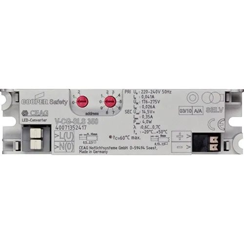 Ceag Système d'éclairage de sécurité Module d'alimentation et de surveillance V-CG-SLS 350