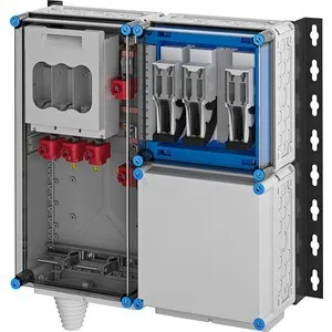 Onduleur-collecteur Hensel Mi PV 7324 pour installations photovoltaïques