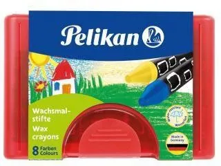 Crayons de cire Pelikan 665/8 WF 723148 assortis 8 pièces — lot de 8 pièces