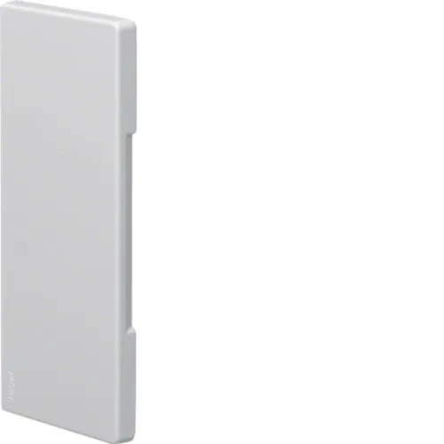 Pièce de finition Hager pour goulotte de brise-vue, finition coupée, 68x170 mm pour partie supérieure 80 mm, blanc trafic