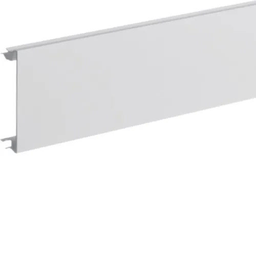 Couvercle de goulotte de bureau en PVC Hager BR08029016, largeur 80 mm, 2 m, blanc trafic