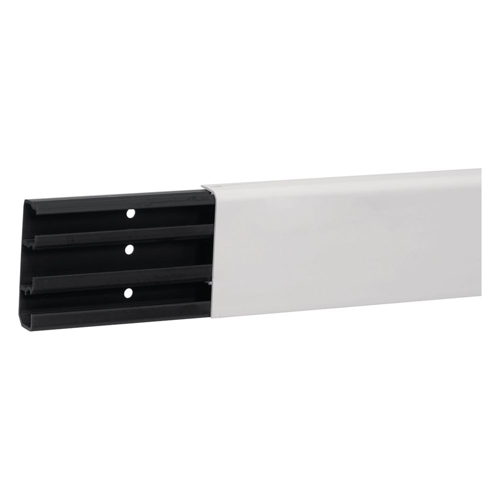 Goulotte plinthe tehalit.SL Hager 20x70 mm, plastique, blanc pur