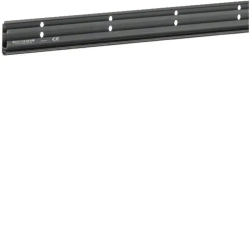 Partie inférieure de goulotte plinthe Hager, PVC recyclé à 30%, SL 20x55 mm, 2 compartiments, noir