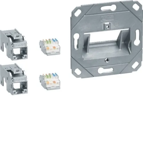 Tehalit Module de connexion 2x RJ45 GMKSRJ45C6A2
