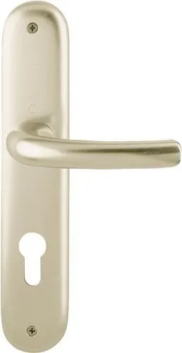 Garniture de serrure longue Hoppe Tokyo 1710/273P en aluminium F2 PZ 72 mm DIN gauche/droite