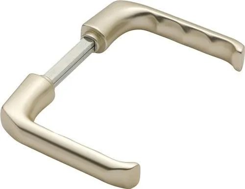 Paire de poignées de porte Hoppe London 113 H Alu.F2 sans rosaces 4-KT.10mm
