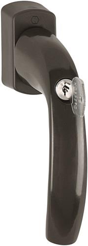 Poignée de fenêtre HOPPE Secustik Variofit NY 0810S/US10 100Nm aluminium F8707/VK7 verrouillable - 10764231