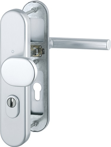 Garniture de protection HOPPE Amsterdam 86G/3332ZA/3310/1400 (aluminium, F1, 72 mm, pour épaisseur de porte 42-47 mm)