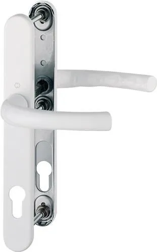 Garniture de porte profilée Tôkyô 1710RH/3346 Alu.F9016 PZ pour TS 57-62mm HOPPE