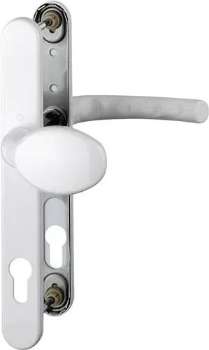 Garniture de porte profilée Hoppe Tôkyô 76G/3346/1710RH, aluminium F9016, pour épaisseur de porte 57-62 mm