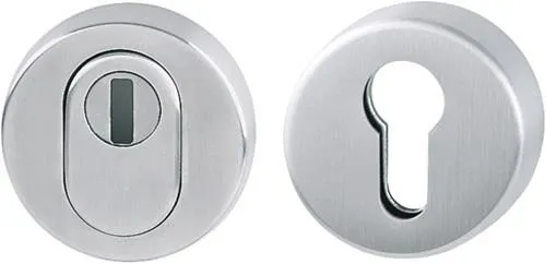 Paire de rosaces de protection Hoppe E42ZNSB-ZA/42HS VA F69 rondes avec ZA S.15mm