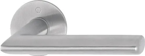 Paire de poignées de porte Hoppe Stock.E1140Z/849N VA F69 avec rosaces 4-KT.8mm