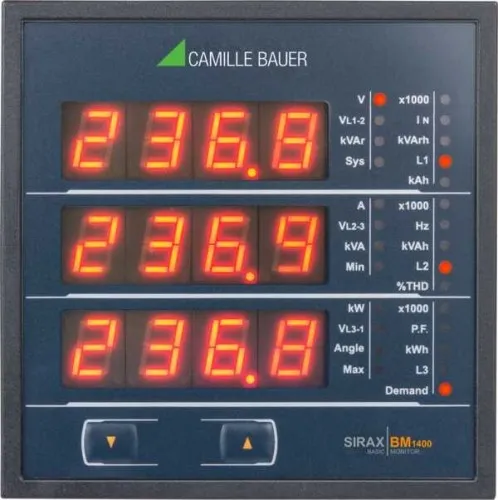 Camille Bauer SIRAX BM1400 #191937 - Mesure de puissance et surveillance
