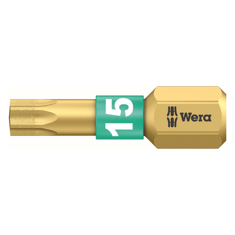 Wera Innensechsrund-Bit 867/1 BDC, TX 15, 25 mm, 1/4"-Six pans, 05066102001